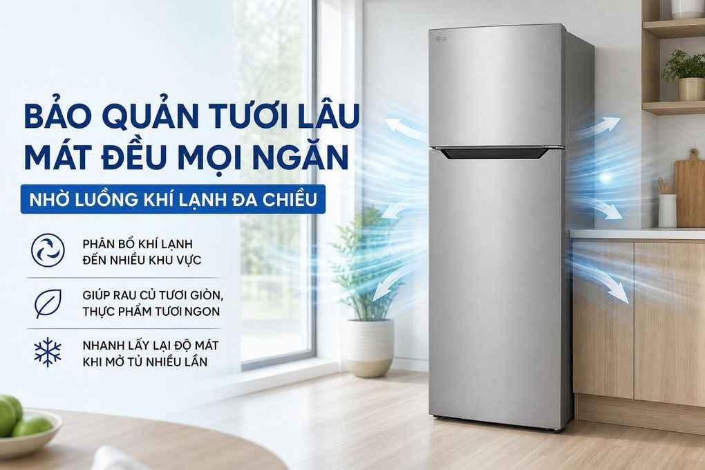 Ảnh minh họa Tủ lạnh LG Inverter 292 lít T30SV 1