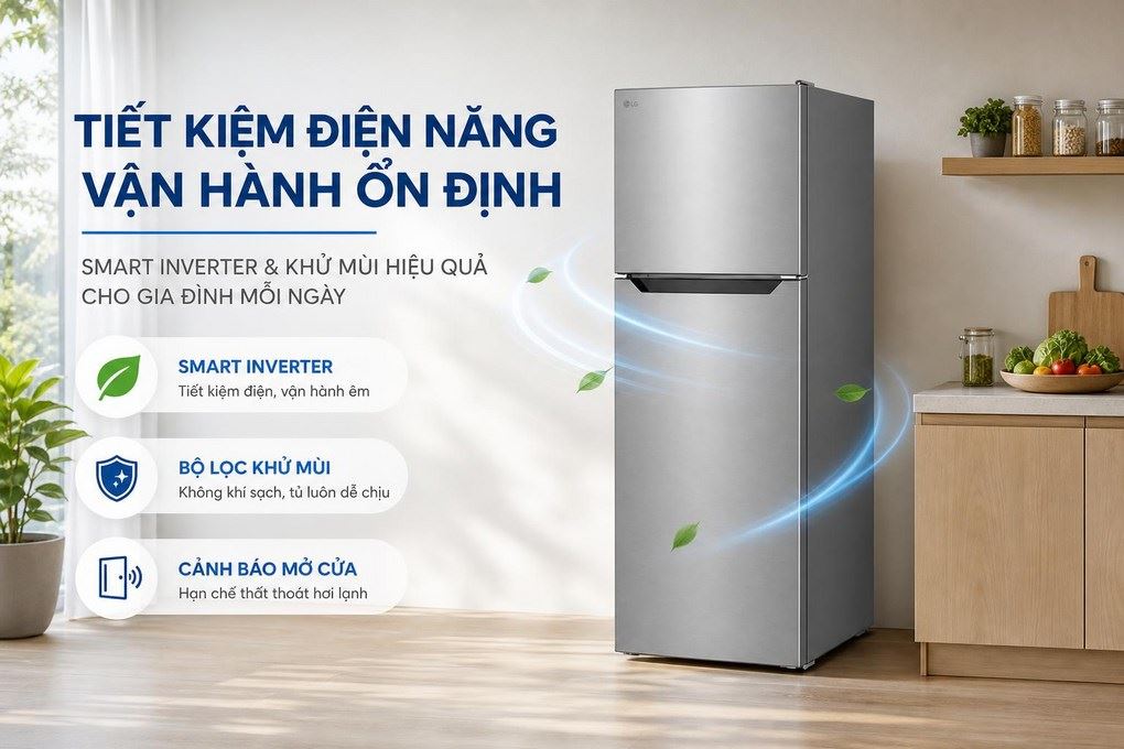 Ảnh minh họa Tủ lạnh LG Inverter 292 lít T30SV 2