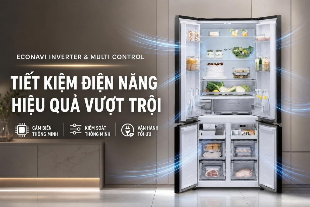 Tủ lạnh Panasonic Inverter 520 lít Multi Door NR-XZ590HGKV