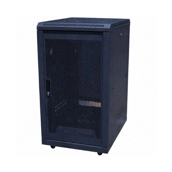 Tủ Mạng 20U Sâu D1000 Cửa Lưới Màu Đen (TM2010BN-B)