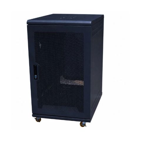Tủ Mạng 20U Sâu D600 Khung Hàn Liền Màu Đen (TM206BNL-B)