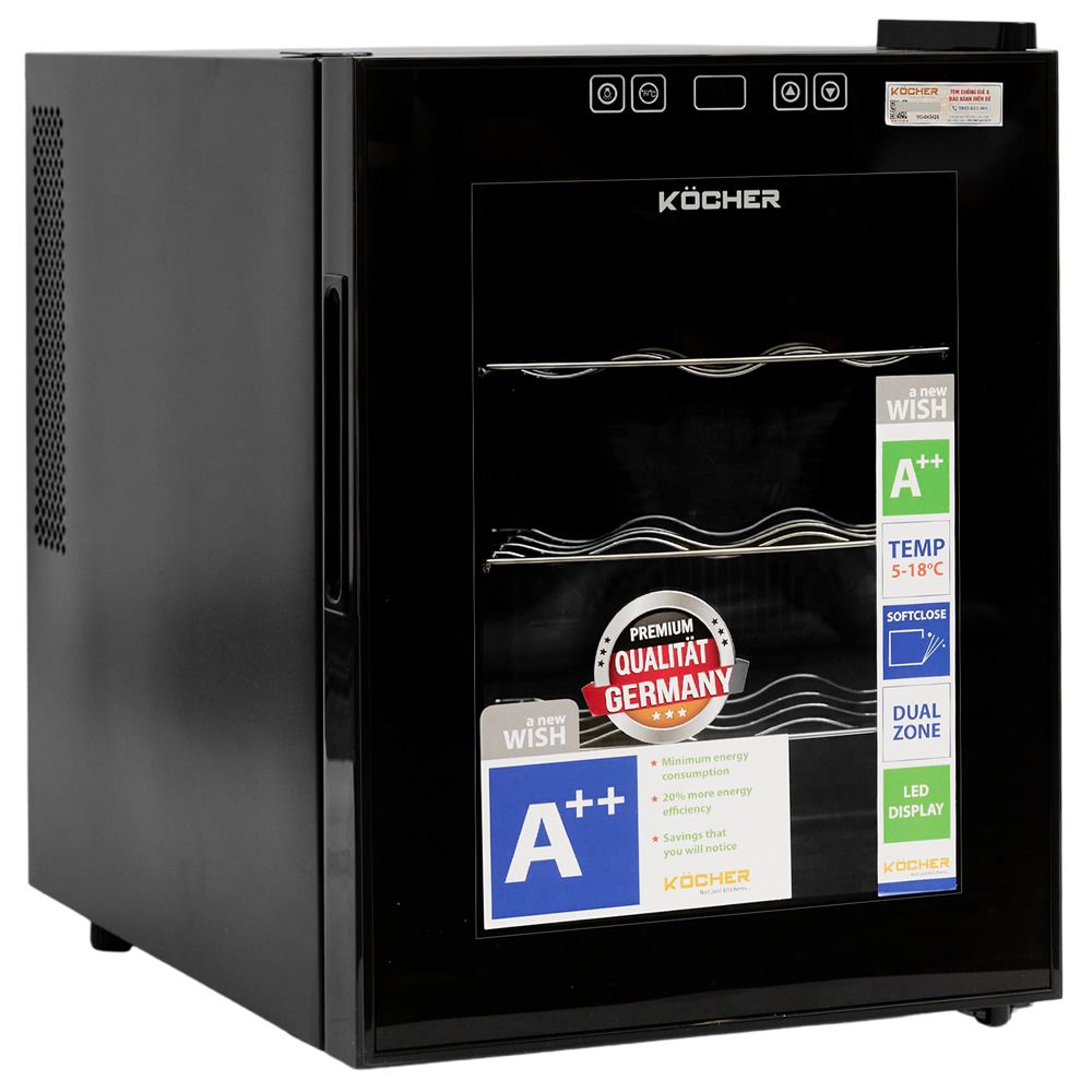 Ảnh minh họa Tủ rượu vang Kocher 12 chai KWEU-1012B Pro 2