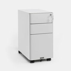  Tủ tài liệu thép di động HyperWork IVY SLIM - Màu trắng ghi 