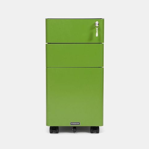 Tủ tài liệu thép di động HyperWork IVY SLIM - Màu xanh