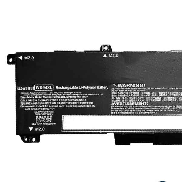 Ảnh minh họa Thay Pin Laptop HP OMEN 16-b 16-c, HP Victus 16-e 16-d 15-f Series, HP Victus 16-D0001UR, 16-D0023DX, 16-D1113TX, 16-E0005UA, 16-E0029UR, 16-E0194NW, HSTNN-IB9V, HSTNN-OB2C, HSTNN-WB0B, M38822-1D1, M39179-005, WK04XL Zin 1