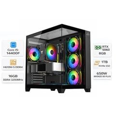  PC Gaming tùy chỉnh i5-14400F, RTX 5060 8GB, 16GB DDR4, 1TB NVMe 