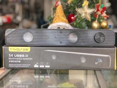  Loa T-Wolf S4 2.0 3W x2 Soundbar LED, Jack 3.5mm USB Tiện Dụng 