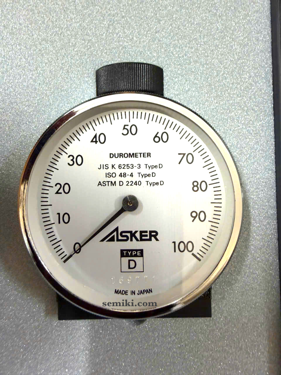 Ảnh minh họa ASKER Type D Durometer đồng hồ đo độ cứng shore D (ASTM D 2240/JIS K 6253-3) 1