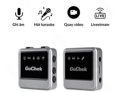 Microphone không dây Gochek Ultra Plus A chip DSP khử nhiễu