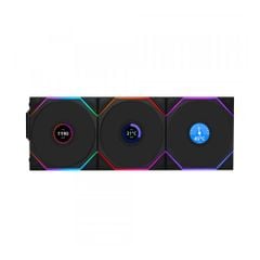  Quạt tản nhiệt máy tính Lian Li TL LCD Wireless 120-3 Black 
