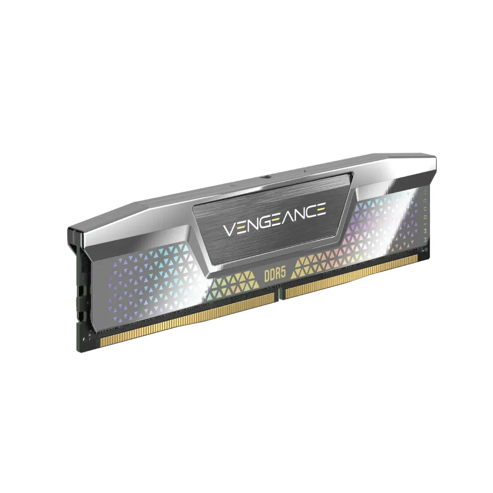 Ảnh minh họa RAM Corsair Vengeance CUDIMM 48GB (2x24GB) DDR5 8000MT/s Intel XMP Silver (CMKC48GX5M2X8000C38) 1