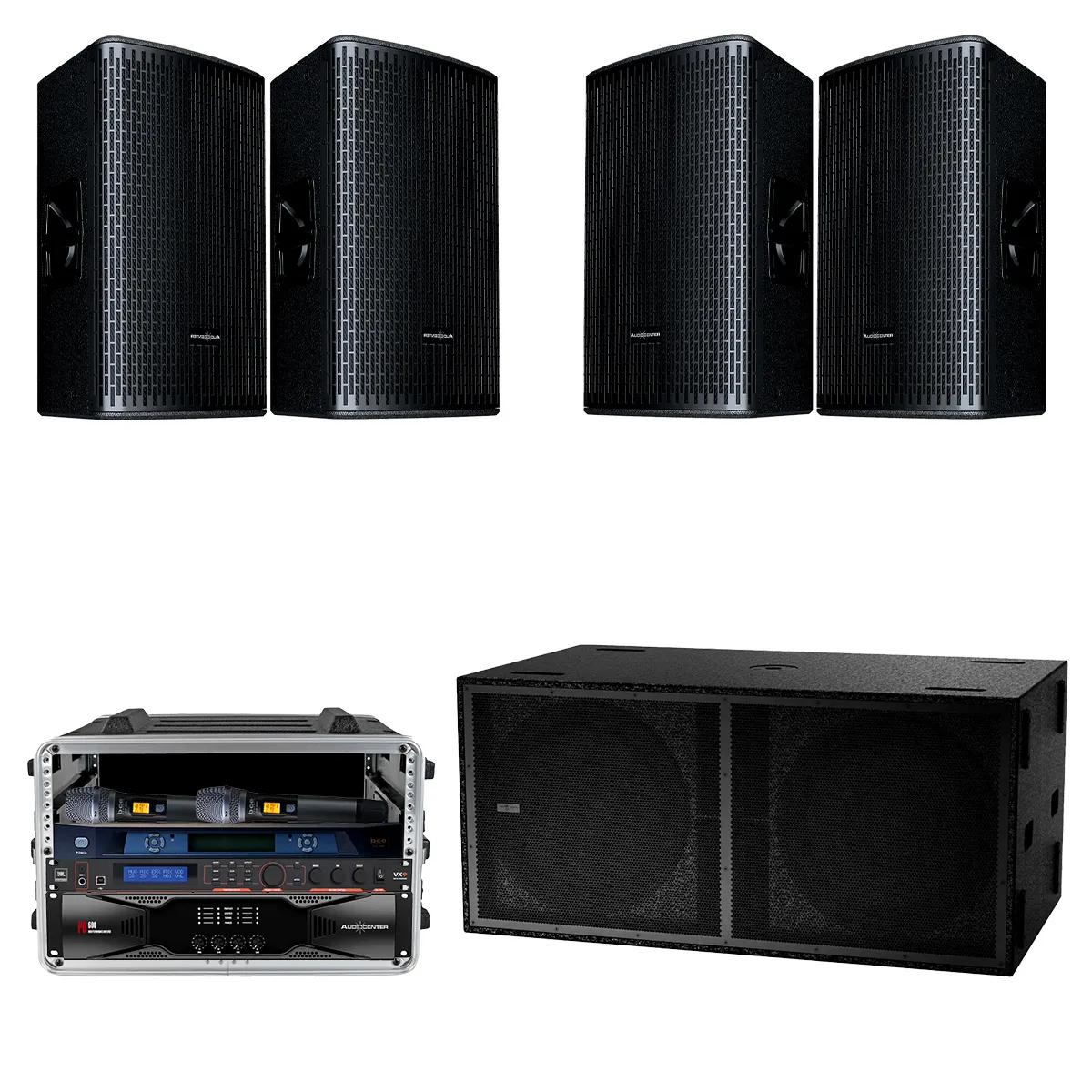 Ảnh minh họa Dàn Karaoke Kinh Doanh Audiocenter GT01 (Audiocenter GT512P, PD600, JBL VX9, S3218A, BCE VIP 3000) 2