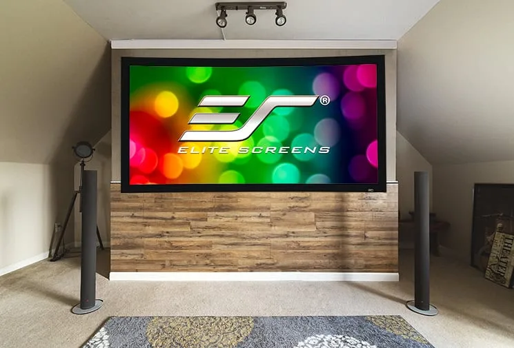 Ảnh minh họa Màn chiếu Elite Screens Lunette 2 138 inch CURVE235-138W2 – Màn chiếu khung cong cho phòng phim 1
