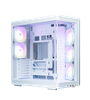 Thùng máy hồ cá Zalman P60 Kính cong Nguyên Khối | ATX, Trắng