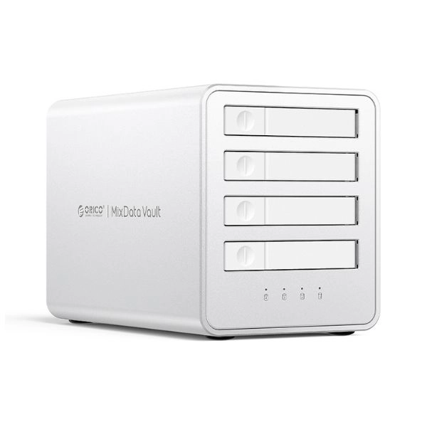 Hộp Đựng Ổ Cứng 2.5 inch 4 Khe Cắm SATA 3 USB-C ORICO 8848RC3-EU-SV-BP (RAID)