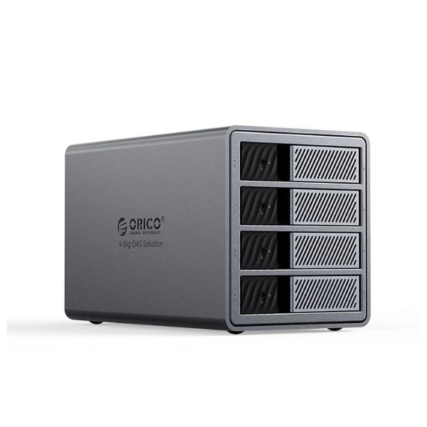 Hộp Đựng Ổ Cứng 3.5 inch 4 Khe Cắm SATA 3 USB-B ORICO 9848RU3-EU-GY-BP (RAID)