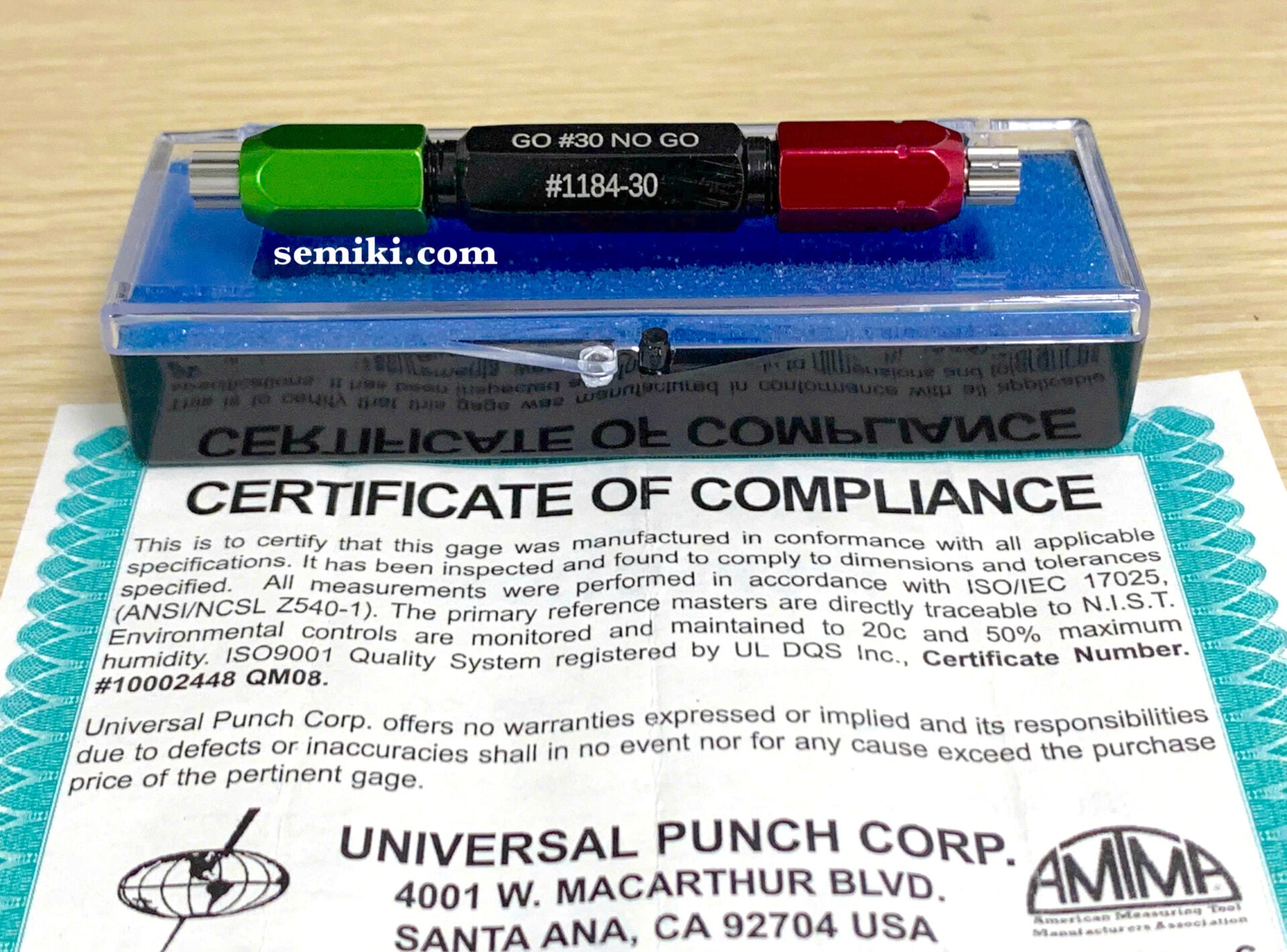 UNIVERSAL-PUNCH #1184 dưỡng kiểm đầu vít 6 cạnh (1184-04 ~ 1184-100)