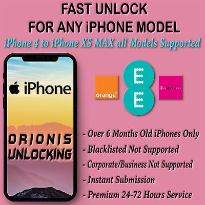 Unlock T-Mobile Iphone Xs Max, Xs, Xr