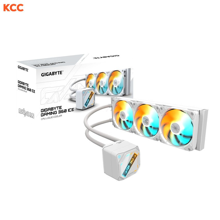 Ảnh minh họa Tản nhiệt nước GP-GIGABYTE GME 360 ICE CPU LIQUID COOLER/TRẮNG (28400-GM36I-2CWR) 1