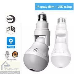  Camera kiêm bóng đèn xoay chỉnh hướng CV380V2 