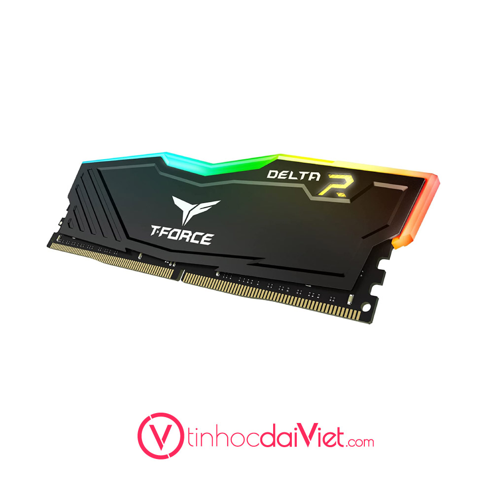 Ảnh minh họa RAM DDR5 TeamGroup T-Force Delta Black RGB 32GB (16GBx2) 5200MHz (FF3D532G5200HC40CDC01) 3