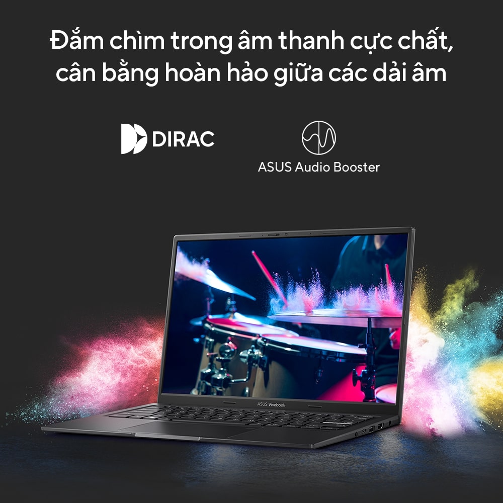Ảnh minh họa Laptop Aivobook 14X OLED S3405VA-KM072W SUS V(Core i5-13500H | 16GB | 512GB | Intel Iris Xe | 14 inch OLED | Win 11 | Đen) 3