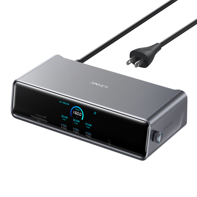 Trạm sạc nhanh chuyển đổi 14-in-1 140W Triple Display Anker Prime Docking Station A83B3