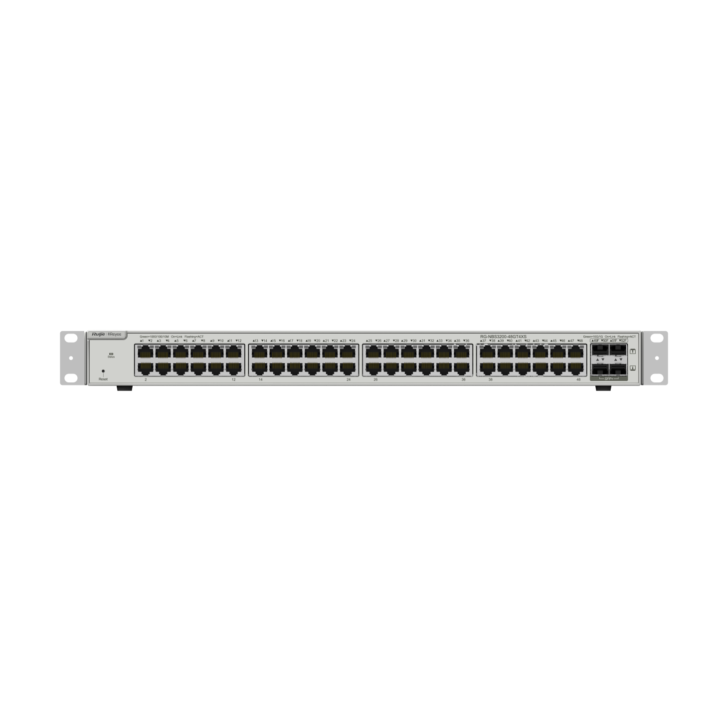 RG-NBS3200-48GT4XS, Thiết bị chuyển mạch Gigabit lớp 2+ quản lý trên đám mây loại 48 cổng, 4 uplink SFP+