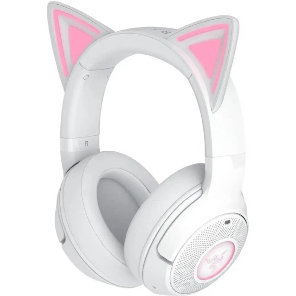 Razer Kraken Kitty V2 BT Tai nghe chơi game không dây RGB với tai mèo - Phiên bản màu trắng