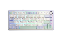  Bàn phím AULA F75 (Tím nhạt + Be + Xanh lá/ Grey Wood V3 Switch) F75PBG 