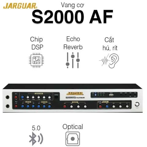 Vang Cơ Jarguar S2000 AF Platinum 4CH, Bluetooth 5.0, Reverb, Echo