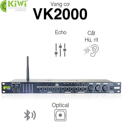 Vang cơ Kiwi VK2000, 4CH, Bluetooth, Optical, Chống hú