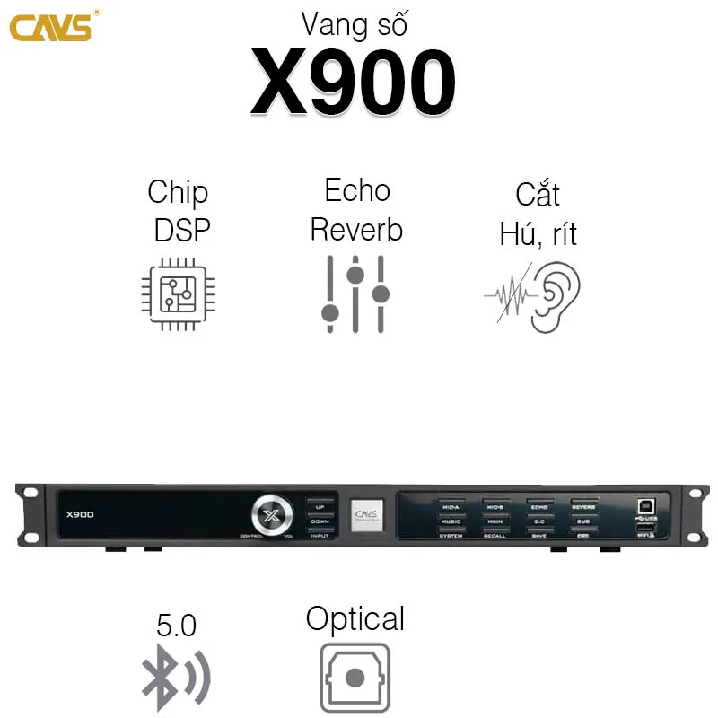 Vang số CAVS X900, Wifi, Bluetooth 5.0, USB (New 2024)