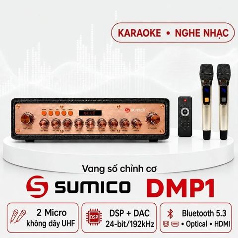 Vang số chỉnh cơ Sumico DMP1 (tích hợp Bluetooth, kèm 2 micro)