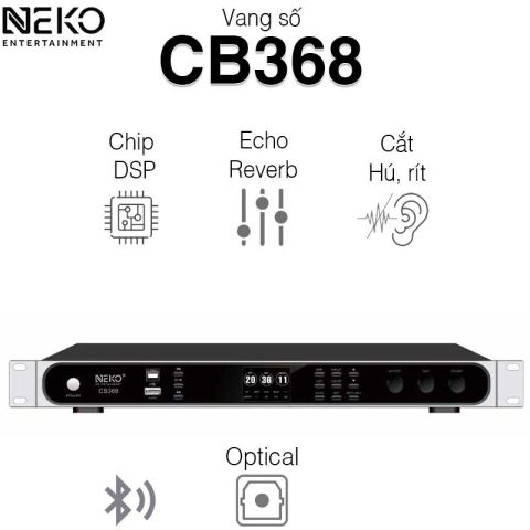 Vang số Neko CB368, DSP, Optical, Bluetooth, Echo + Reverb