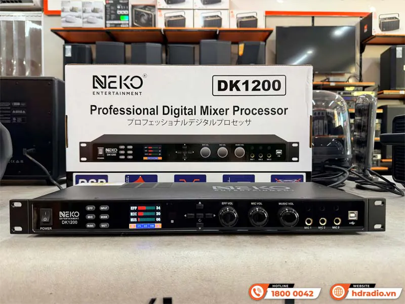 Ảnh minh họa Vang số NEKO DK1200, EQ 7 băng tần, Optical, RCA, Bluetooth 2
