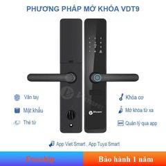  Khóa thông minh VDT9 – Mở khóa bằng thẻ từ & vân tay 