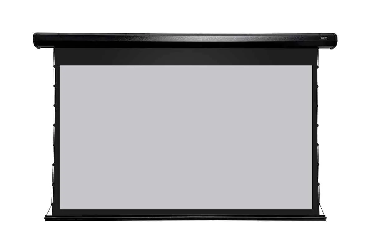 Ảnh minh họa Màn chiếu Elite Screens CineTension 3 WraithVeil Dual 150 inch TE150HR3-DUAL – Màn điện căng 2 mép chiếu trước/sau 2