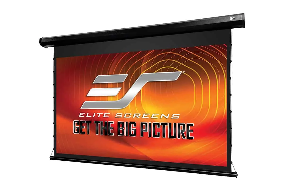 Ảnh minh họa Màn chiếu Elite Screens CineTension 3 WraithVeil Dual 180 inch TE180HR3-DUAL – Màn điện căng 2 mép chiếu trước/sau 1