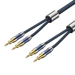 Vention Speaker Wire (Hi-Fi) with Dual Banana Plugs 5M Blue ( BLB-LJ ) 