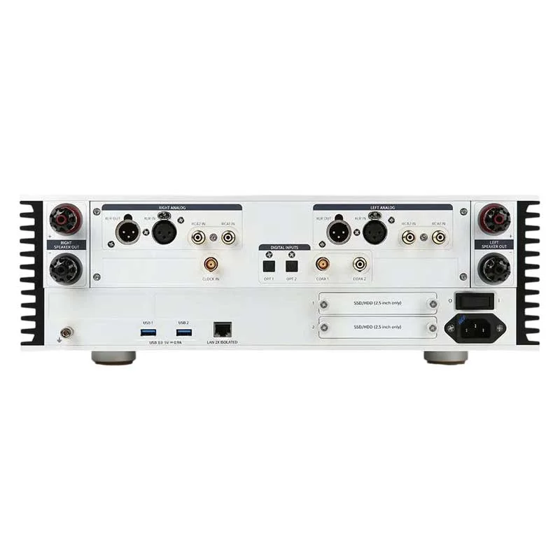Ảnh minh họa Music Server Aurender AP20, DAC Chipset AKM 4497, OCXO, Coax RCA, Optical/Toslink 2
