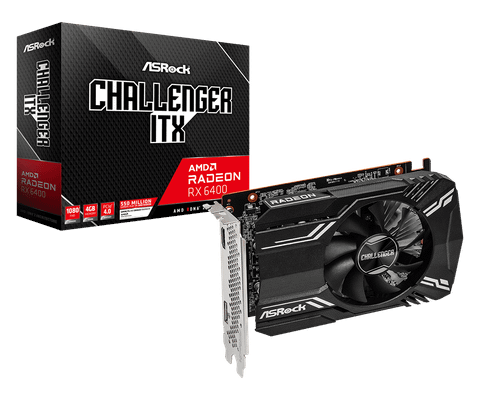 VGA ASROCK RX 6400 Challenger ITX 4G (GDDR6/PCI 4.0 ITX/CLI 4G)