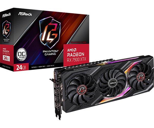 VGA ASROCK RX 7900 XTX Phantom Gaming 24G OC