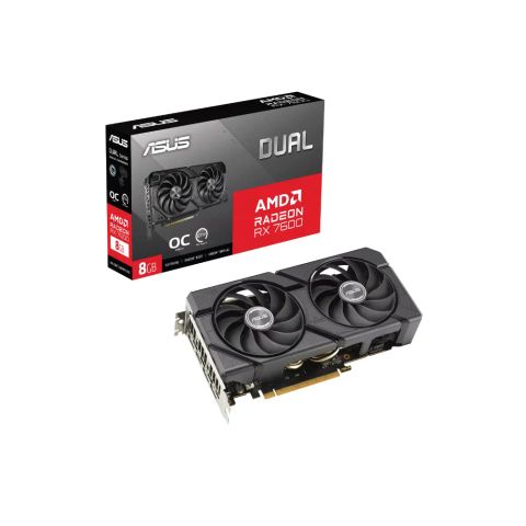 VGA Asus RX 7600 Dual Evo OC 8G Chính Hãng (2 FAN)