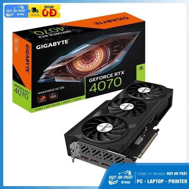 VGA Gigabyte RTX 4070 Windforce OC 12GB N4070WF3 OC-12GD