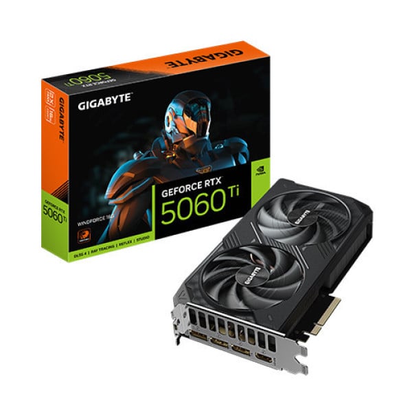 VGA Gigabyte RTX 5060 Ti WINDFORCE 16G (GV-N506TWF2-16GD)