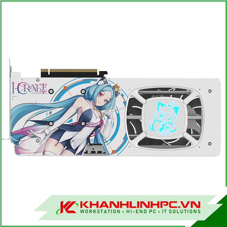 Ảnh minh họa VGA MAXSUN RTX5060Ti iCraft OC16G AIGA (3 fan, trắng) 2