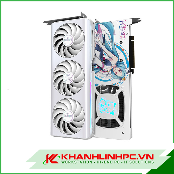 Ảnh minh họa VGA MAXSUN RTX5060Ti iCraft OC16G AIGA (3 fan, trắng) 3