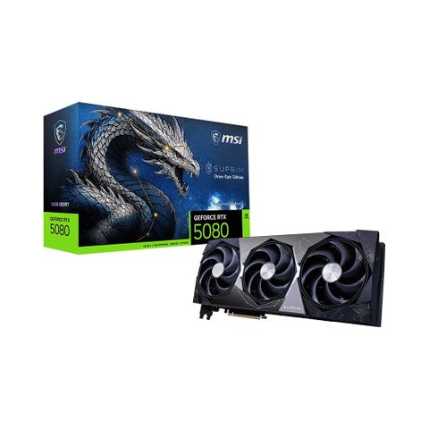 VGA MSI GeForce RTX 5080 SUPRIM DRACO EPIC EDITION 16G GDDR7