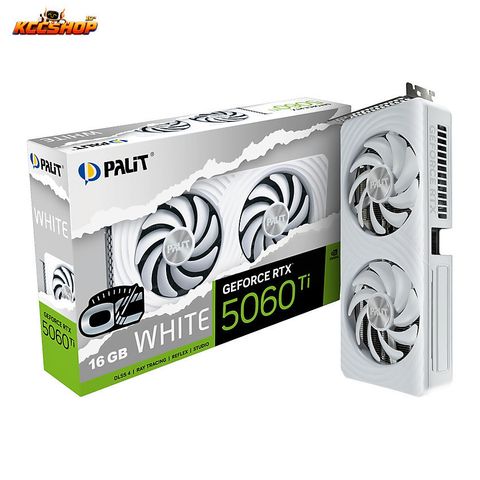 VGA Palit GeForce RTX 5060 Ti White OC 16GB GDDR7